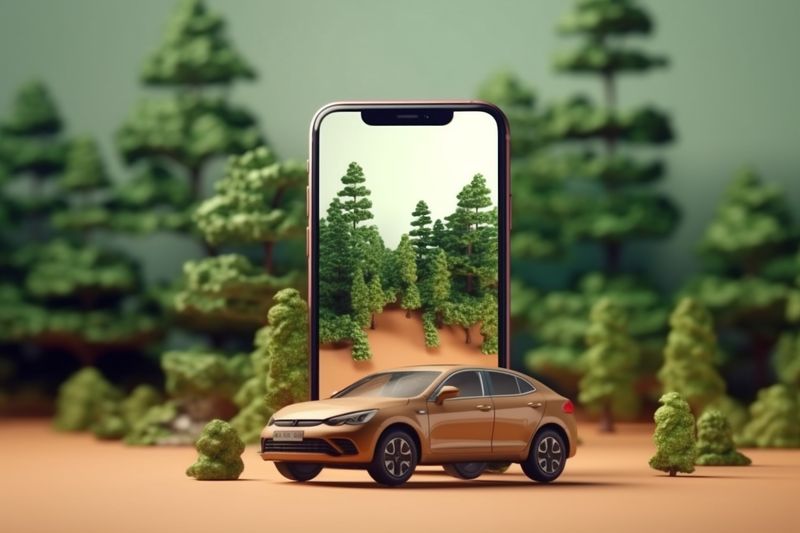 location map position mobile travel navigation phone point gps direction. Generative AI.