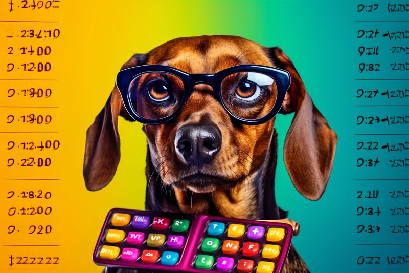 dog animal business background pet yellow financial finance funny success humor. Generative AI.