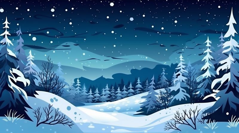 winter white celebration background tree year holiday fir christmas snow sky new. Generative AI.