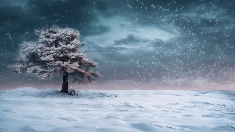 sky tree holiday white christmas winter fir snow background year xmas new. Generative AI.