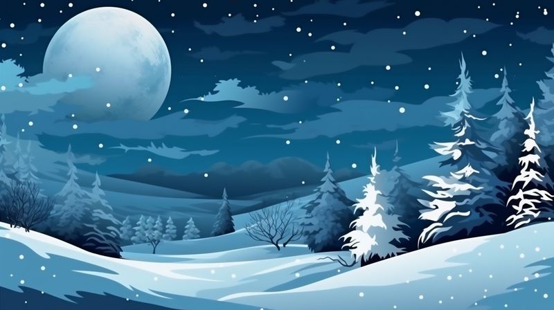 winter year background white fir christmas tree night new snow holiday sky. Generative AI.