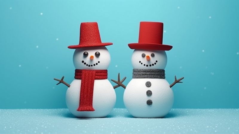 snowman season year christmas snowfall new celebration background snow merry white winter. Generative AI.