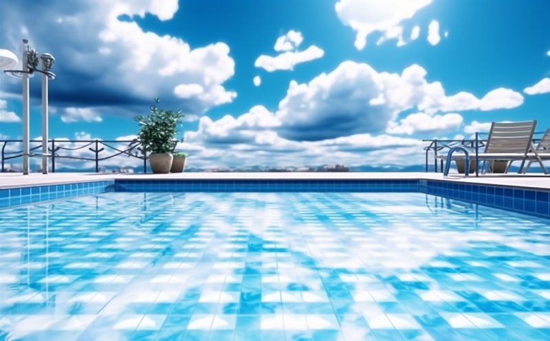 large relaxation home luxury palm pool swimming blue water summer. Generative AI.